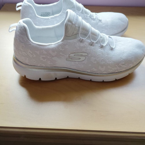 Skechers sneakers size 41 used, white sports shoes
