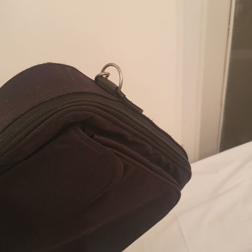 Laptop bag used, black, 32x42x8 cm