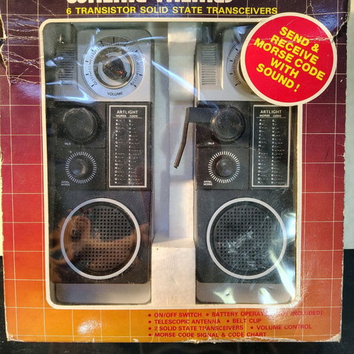 Vintage Walkie talkie pair from the '80s unused