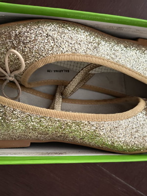 Ballerina shoes size 34 like new, beige