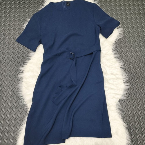 Navy Blue Women's Short Sleeve Dress -  9,90 - Vendora.cy