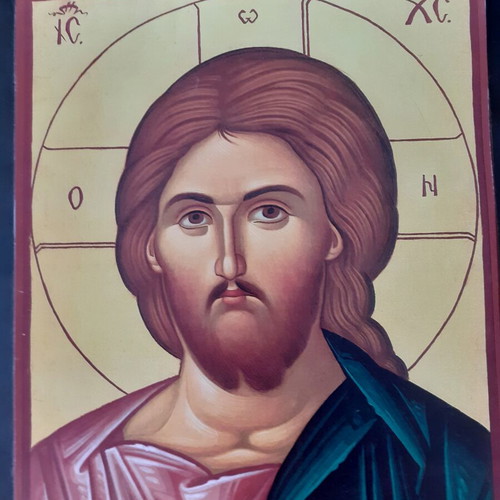 Wooden religious icon new, handmade, 39×28 cm