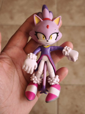 Sonic the Hedgehog Blaze the Cat action figure used, Sega Jakks