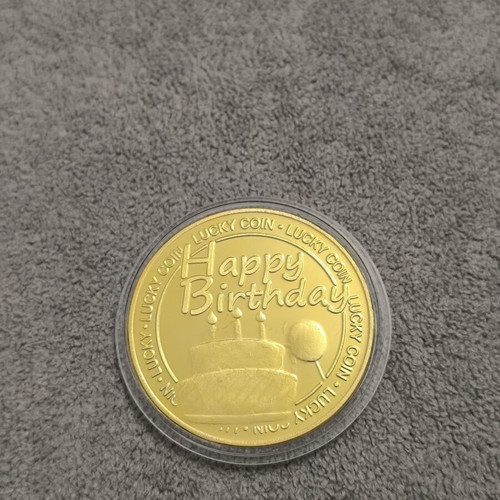 Happy Birthday metal coin new, high quality