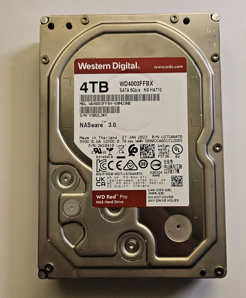 WD RED Pro 4TB NAS HDD - Σκληρός Δίσκος