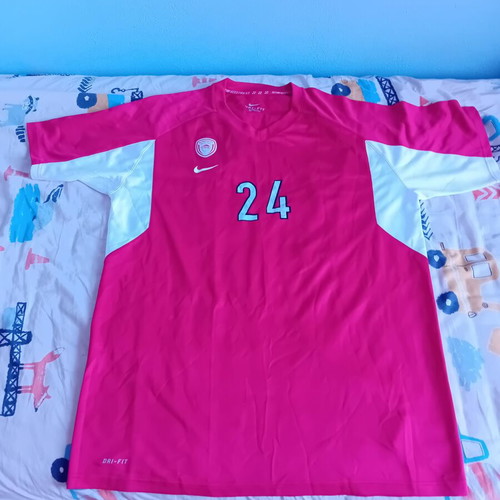 Olympiacos Basketball Jersey warm up Nike Matt Lojeski used, XL
