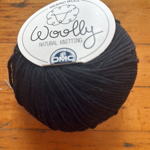DMC Woolly 100% Merino Superwash yarn set of 3 new black white burgundy