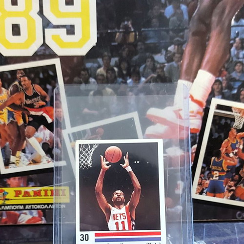Joe Barry Carroll New Jersey Nets Panini NBA 1988-89 sticker used