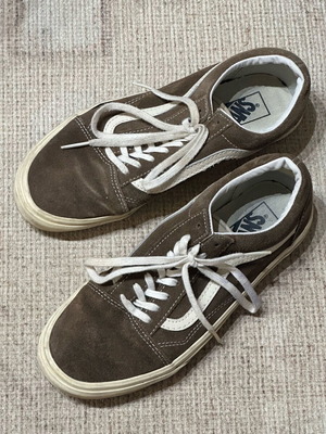 Vans Old Skool brown sneakers used, size 41
