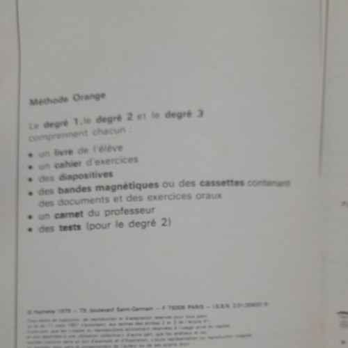 Orange 2 French exercises book used