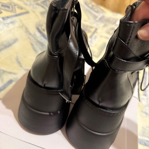 Double-layer ankle boots new, size 40, black