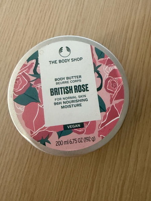 Body Shop cream jar box used