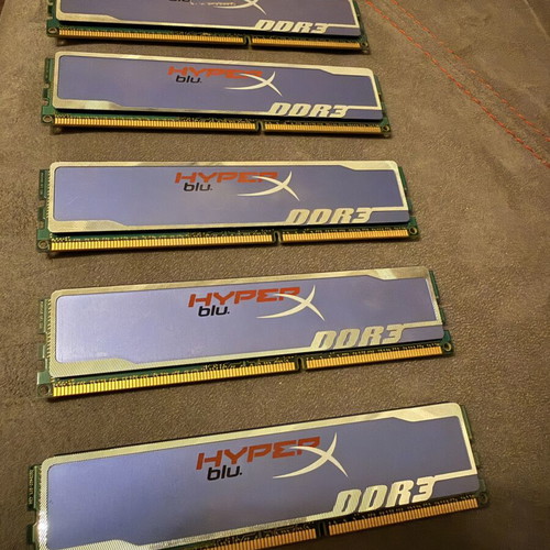 Kingston HyperX Blu 12GB DDR3 RAM used, 6x2GB 1600MHz