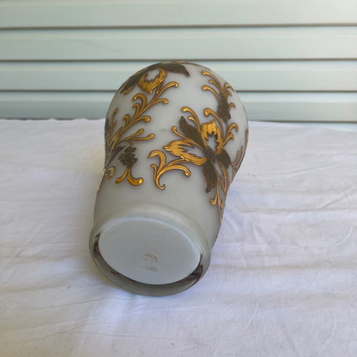 Art Nouveau antique opaline vase