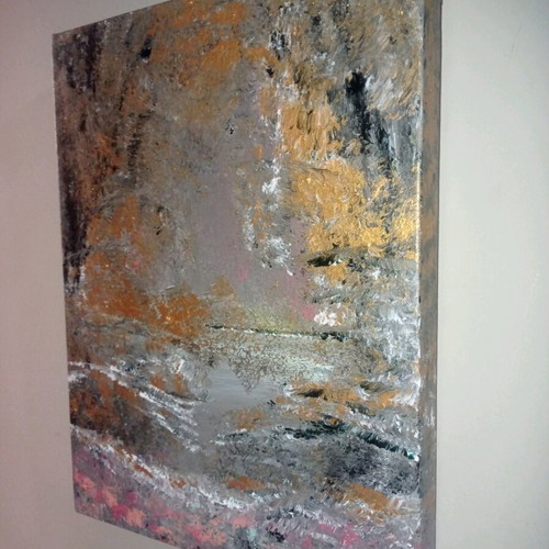 Painting Autumn Landscape new, original signed 30x40