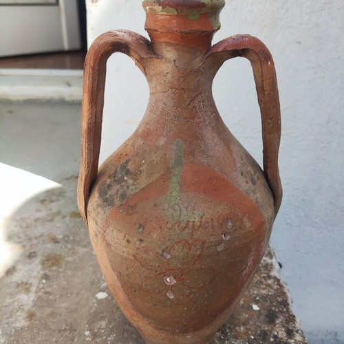 Authentic Samian Ceramic Stamna 23cm used, traditional folk art