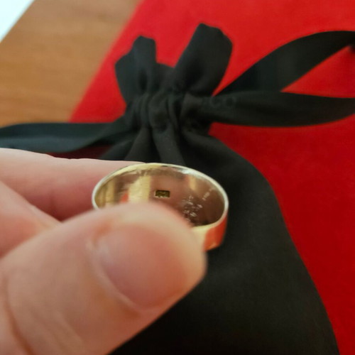 925 silver ring used, handmade, from India