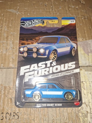 Hot Wheels 1970 Ford Escort RS1600 Fast and Furious new