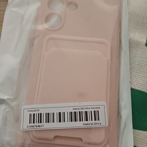 Samsung Galaxy S23 Ultra phone case pink new with card slot