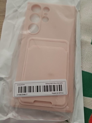 Samsung Galaxy S23 Ultra phone case pink new with card slot