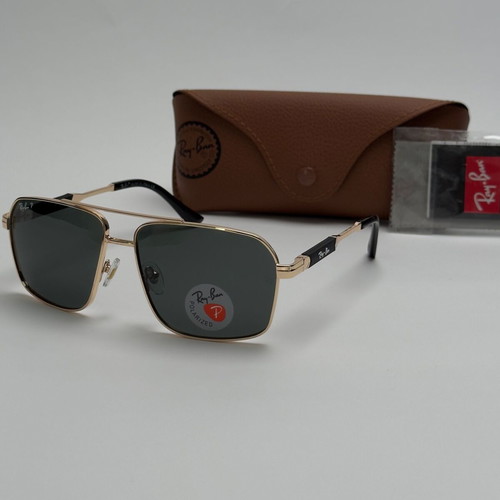 Ray-Ban Navigator sunglasses new, polarized, black and gold