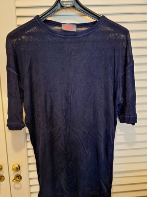 Dark Blue Transparent T-shirt like new, size L