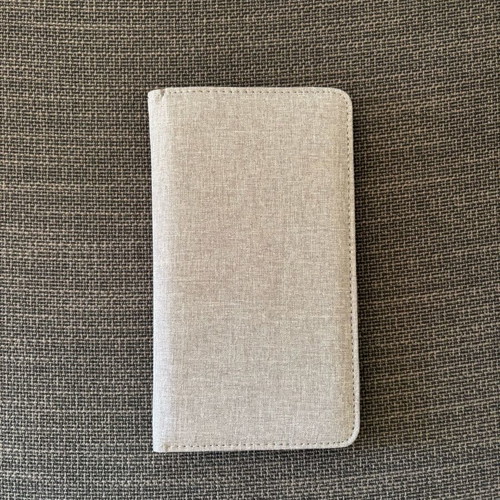 Public card and document holder like new, gray
