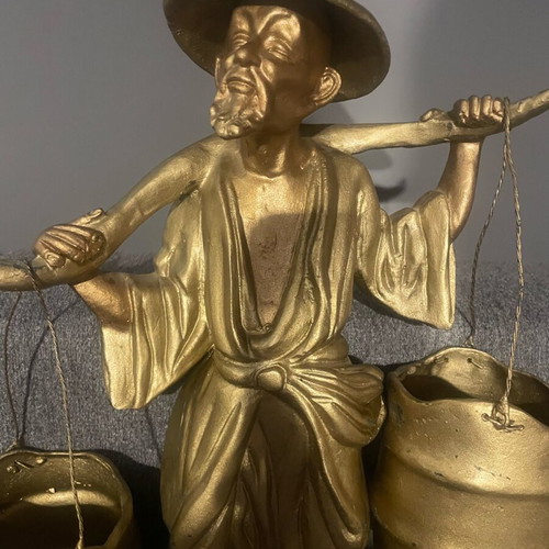 Metal decorative statue Asian style like new, 50 cm, iron