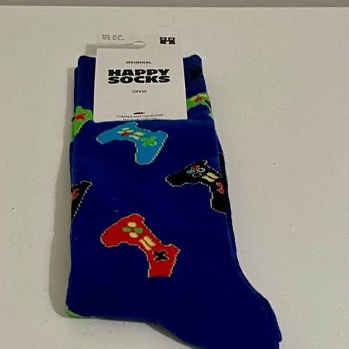 Happy Socks Controller Theme men's socks new, blue multicolor