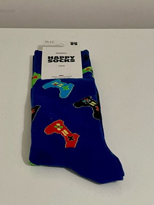 Ανδρικές κάλτσες Happy Socks Controller Theme καινούργιες, μπλε πολύχρωμες
