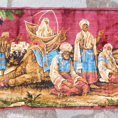 Velvet wall hanging used with theme "Prayer in the desert" 1.00x0.55