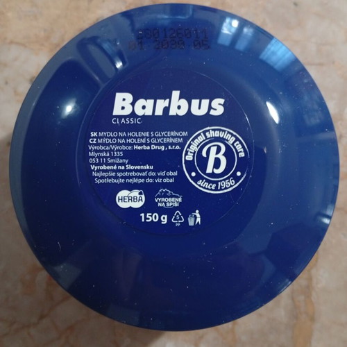 Barbus shaving soap new 150ml from Slovakia