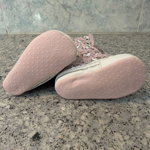 Chicco Flex Zone Baby Boots New, Size 18, Pink Unicorn Design
