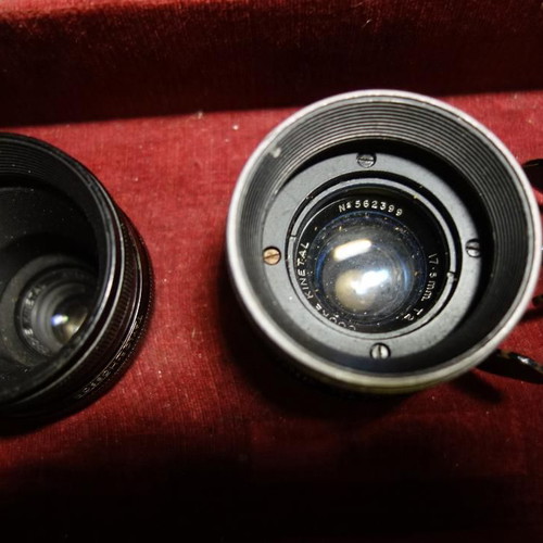 Vintage Cooke Kinetal cinema lenses used, set of 4 pieces