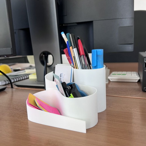 Desk organiser new 3d printed with 4 compartments