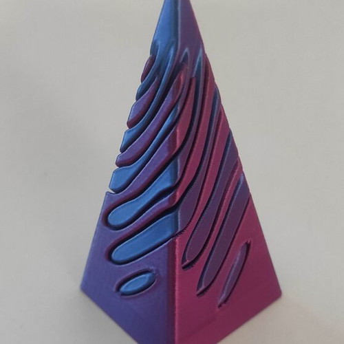 3d Impossible Vortex Pyramid Passthrough Fidget Toy new purple-blue antistress
