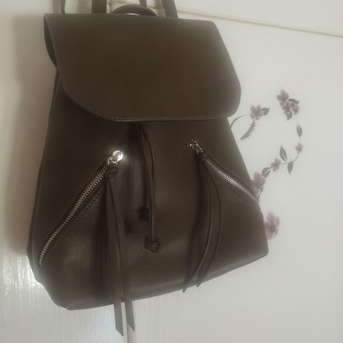 Stradivarius backpack, casual, olive green