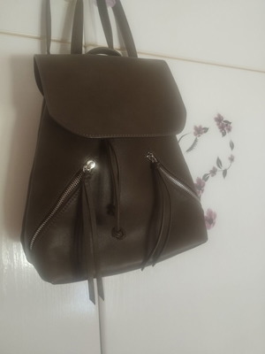 Stradivarius backpack, casual, olive green