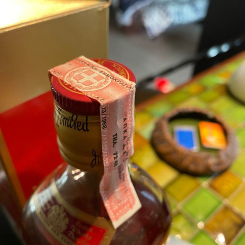 Johnnie Walker Red Label whisky 1968 new, sealed