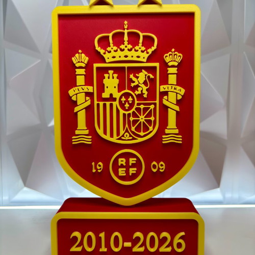 3D Printed Spain National Team Emblem 2 Stars World Champion 2026