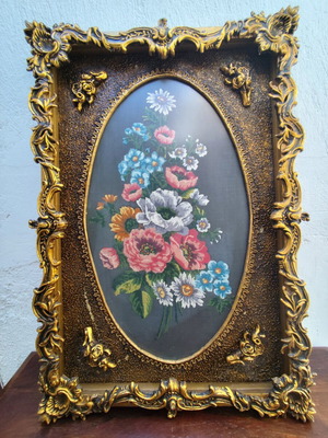 Embroidered painting used, size 50x75
