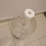 Plastic water bottles 10 liters with pressed cap