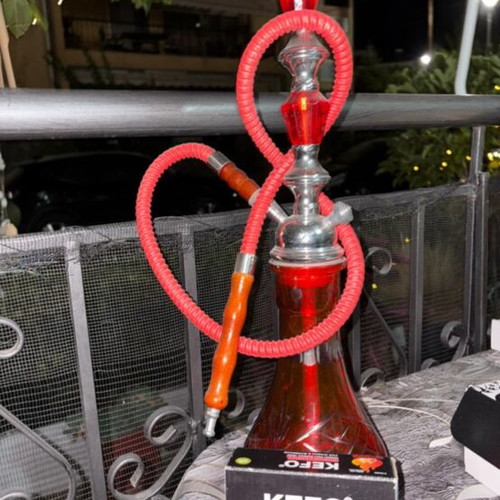 Medium-sized hookah with tongs and charcoal gift