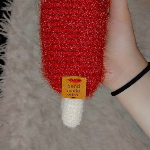 Little Mochi handmade knitted lamb teddy new
