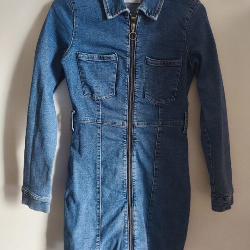 Denim dress Bershka like new, XS, blue