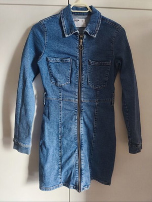 Denim dress Bershka like new, XS, blue