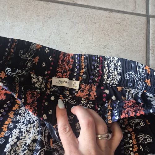 Boho pants Bershka like new, colorful, size XS