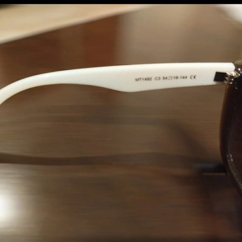 Marabu cat-eye sunglasses like new, brown with white arms