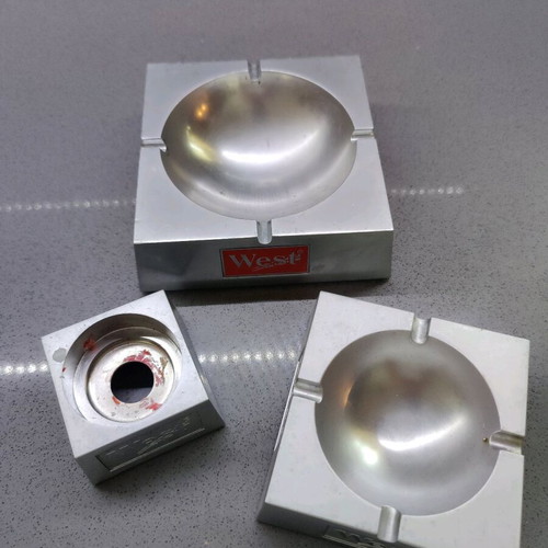 West ashtrays and candle holder used