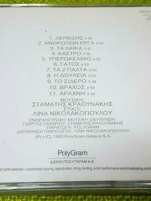 Άλκηστις Πρωτοψάλτη Ανθρώπων Έργα CD μεταχειρισμένο, έντεχνο
